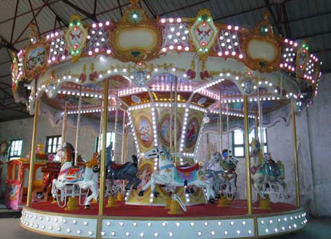 amusement fairground carousel ride