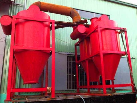 Sewage sludge carbonization plant part carbonization furnace