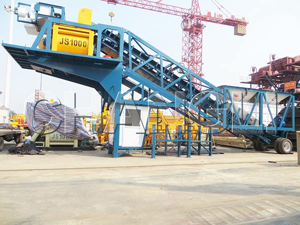 mobile concrete batching plants price