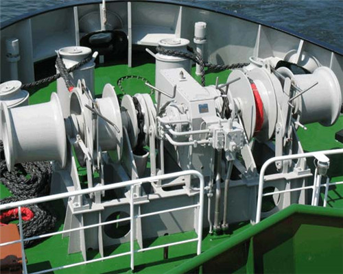 Ellsen Hydraulic Anchor Mooring Boat Drum Winch With Double Warping Head