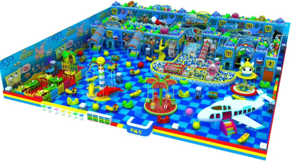 Indoor playground amusement park rides