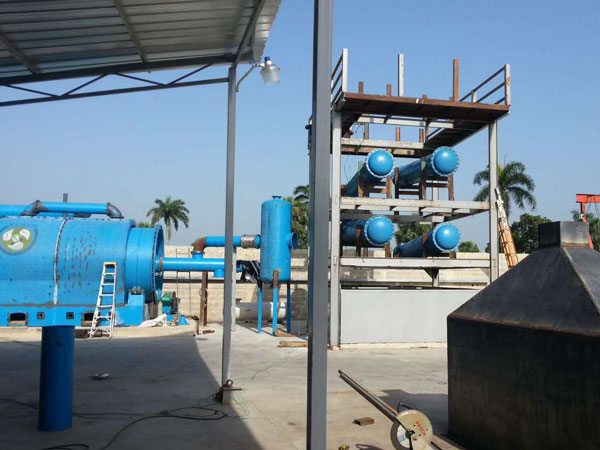 our pyrolysis plant in Dominica