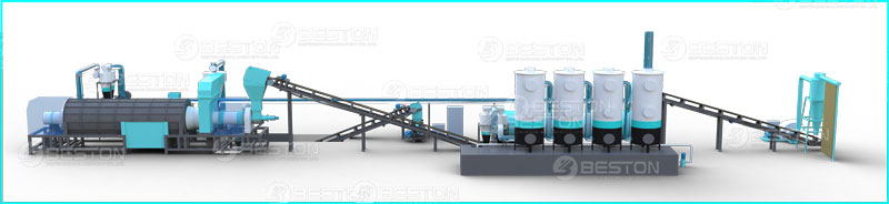 Beston Coconut Shell Charcoal Production Machine for Sale