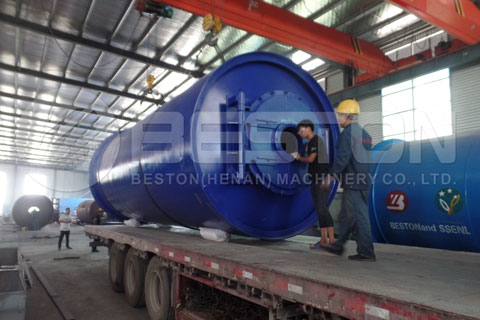 Quick Shipment of Beston Tyre to Oil Plant